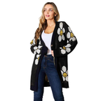 VacationGrabs Vacation Style Floral Cardigan for Women