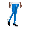 Men's Vacation Style Joggers in Bright Blue with Side Stripes and Comfortable Fit