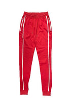 WEIV Red Vacation Style Joggers with Zip Pockets and Comfortable Fit
