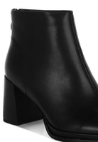 Rag Company women's ankle boots in black leather perfect for vacation style leather boots