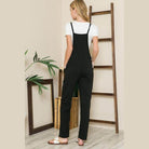Black vacation style overalls for women, perfect for casual outings and summer getaways