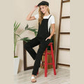 Stylish women's jumpsuit from Orange Farm Clothing in black, perfect for vacation style overalls.