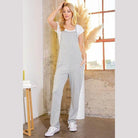 Gray Women's Jumpsuits & Rompers by Orange Farm Clothing for casual vacation style overalls