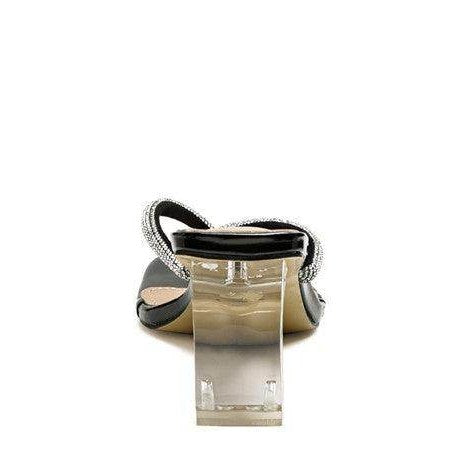 Rag Company Women's Heels with Clear Block Heel for a trendy vacation style sandals look