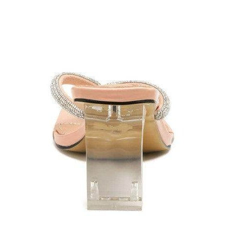Rag Company Women's Heels with Clear Block Heel, perfect for vacation style sandals