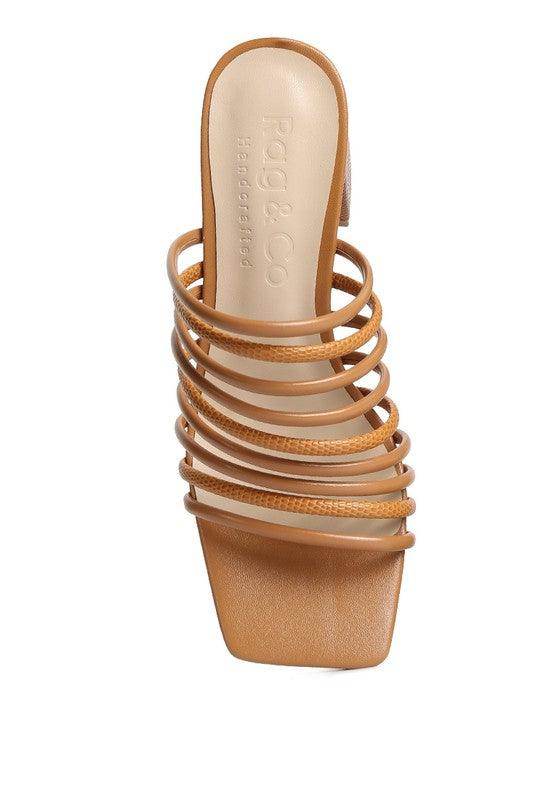 Rag Company Women's Heels with Strappy Design for vacation style sandals