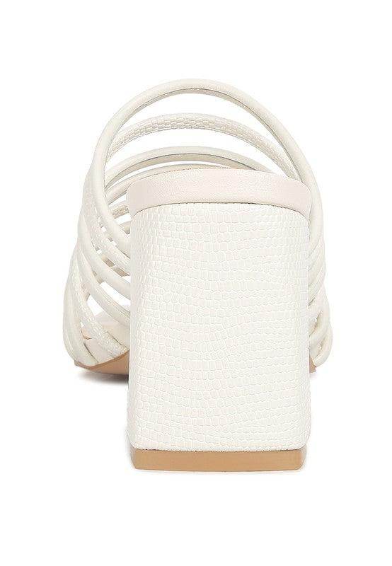 Rag Company women's vacation style sandals with a stylish block heel and strappy design