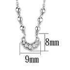 Vacation style silver necklace with detailed charm and bead accents, perfect for summer outfits