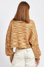 Emory Park Women's Vacation Style Sweater in Cozy Brown with a Relaxed Fit for Easy Layering