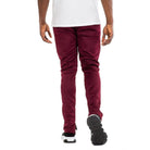 Men's Burgundy Vacation Style Track Pants for Comfortable Casual Outfits