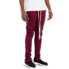 Men's Burgundy Joggers from VacationGrabs in Vacation Style Track Pants design with adjustable waistband