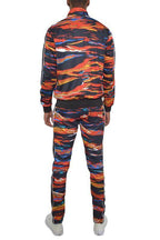 Colorful WEIV Men's 2PC Track Set in vacation style track suit design, perfect for casual outings