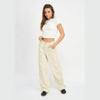 Emory Park women's vacation style wide pants in light color with side pockets for a relaxed fit
