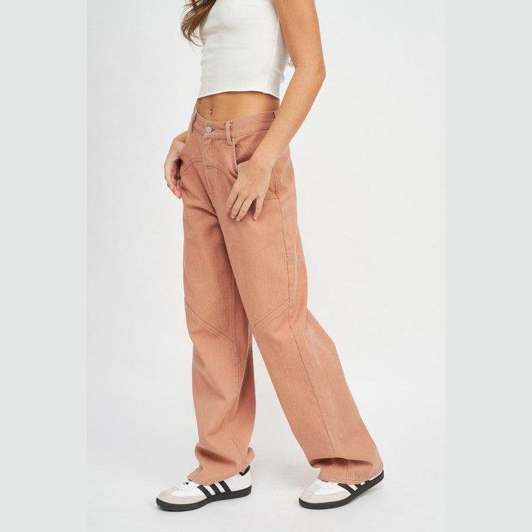 Emory Park vacation style wide pants in light pink with a relaxed fit for casual summer outfits