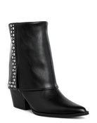 Rag Company Women's Ankle Boots in Black with Studded Detailing, vacation worthy footwear for stylish outings
