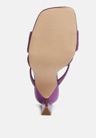 Purple London Rag Women's Heels with Chic Design, Perfect as vacation worthy shoes and apparel