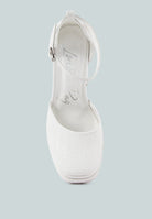 White London Rag International Heels with Croc Texture, perfect for vacation worthy shoes and apparel