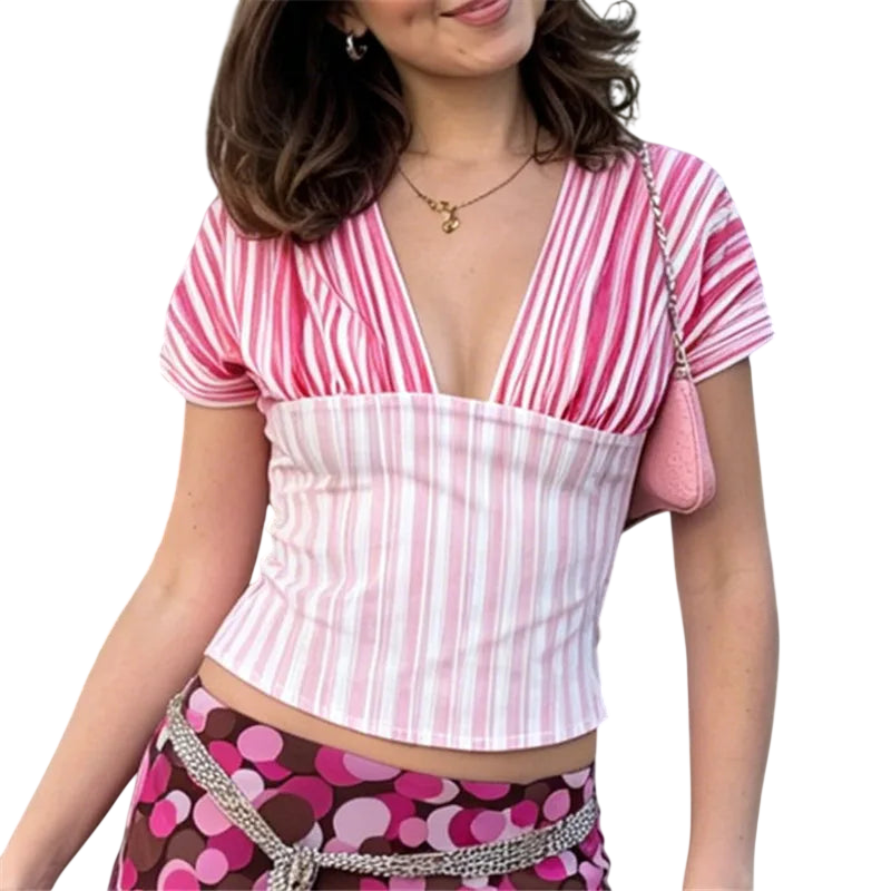 Polka Dot Crop Top for Trendy Vacation Outfits