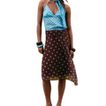Polka Dot Midi Skirt for Effortless Vacation Style