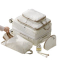 Vacuum storage bags for travel, compact design for easy packing