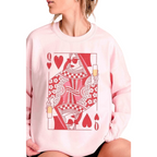 Valentine's Day Champagne Queen Of Hearts Graphic - VacationGrabs