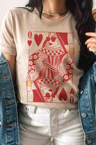Women's Sweatshirts & Hoodies Valentine's Day Champagne Queen Of Hearts Graphic T-Shirt