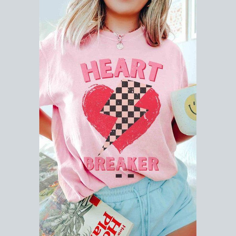 Valentine's Day Checkered Lightning Heartbreaker Graphic - VacationGrabs