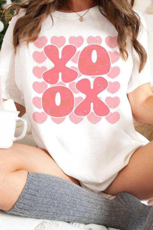 Women's Sweatshirts & Hoodies Valentine's Day Checkered Xoxo Graphic Tee