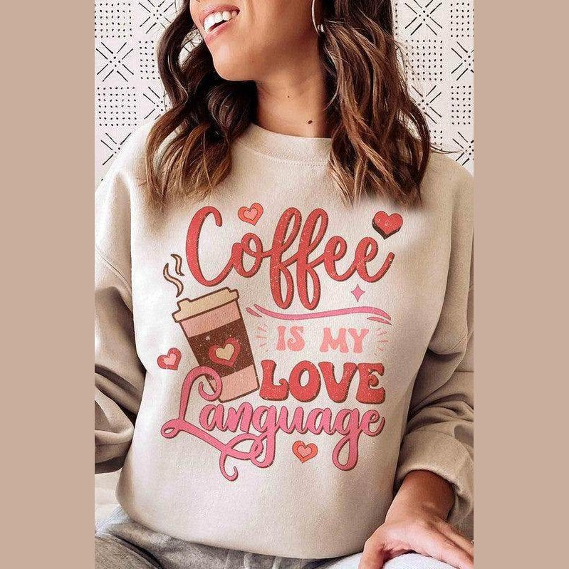 Valentine's Day Coffee Is My Love Language Graphic - VacationGrabs