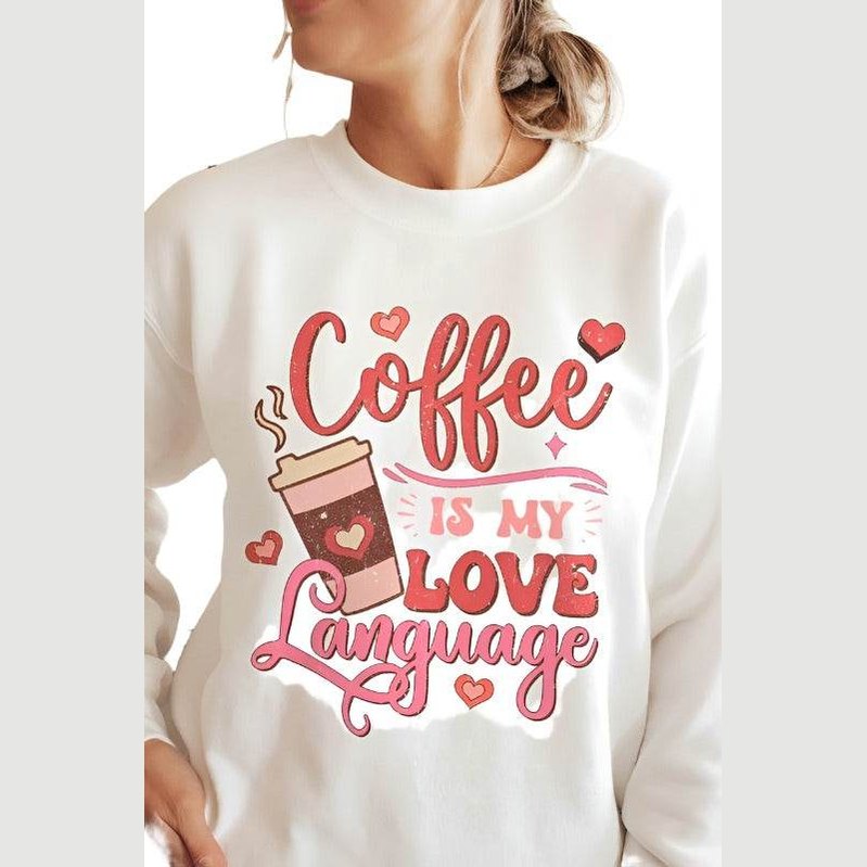 Valentine's Day Coffee Is My Love Language Graphic - VacationGrabs