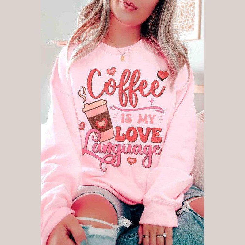 Valentine's Day Coffee Is My Love Language Graphic - VacationGrabs