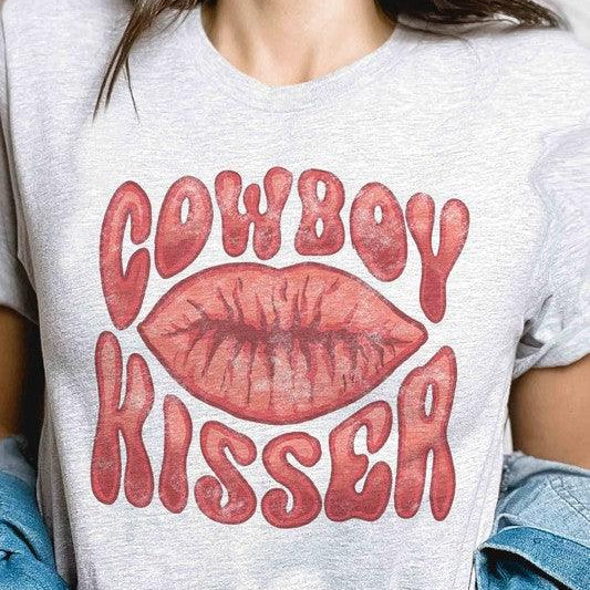 Women's Sweatshirts & Hoodies Valentine's Day Cowboy Kisser Graphic T-Shirt