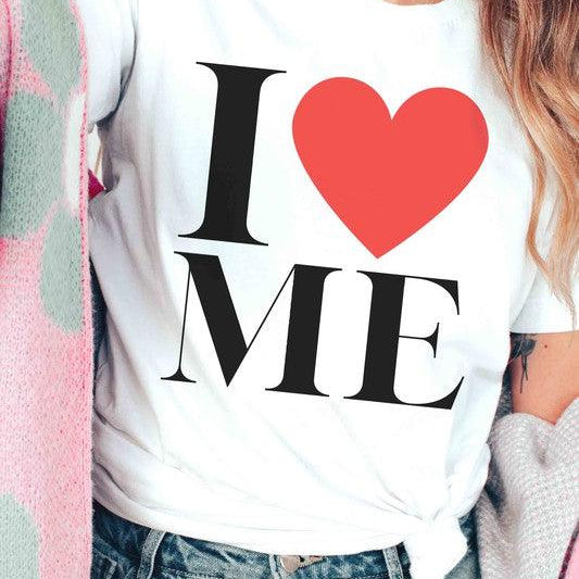 Women's Sweatshirts & Hoodies Valentine's Day I Love Me Graphic T-Shirt