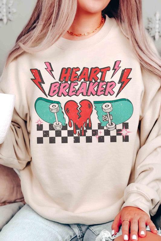Women's Sweatshirts & Hoodies Valentine's Day Plus Size - Heartbreaker Graphic Sweatshirt