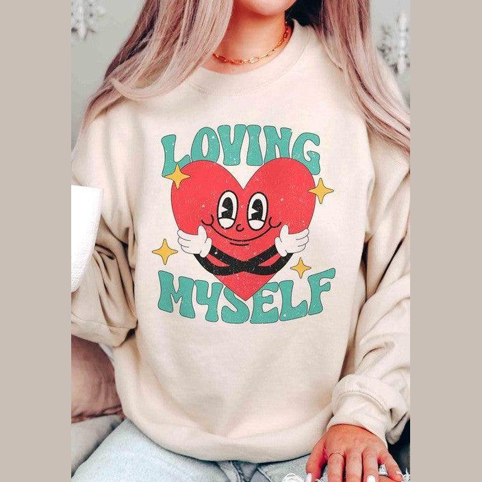 Valentine's Day Plus Size - Loving Myself Graphic - VacationGrabs