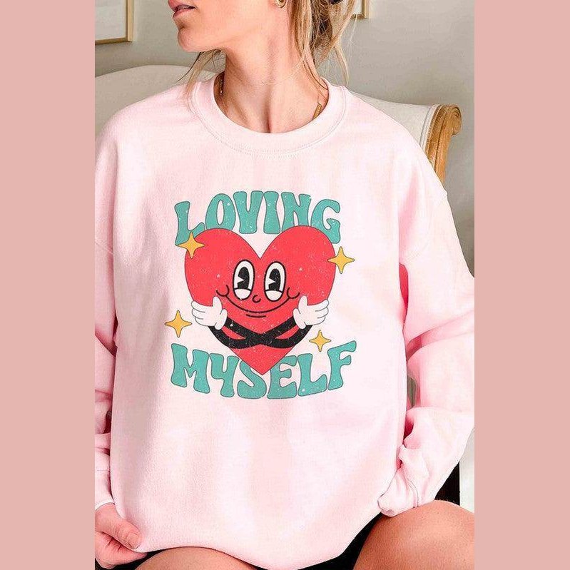 Valentine's Day Plus Size - Loving Myself Graphic - VacationGrabs