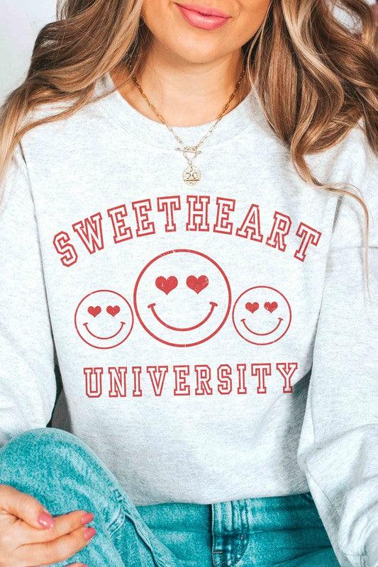 Women's Sweatshirts & Hoodies Valentine's Day Sweetheart University Graphic Sweatshirt