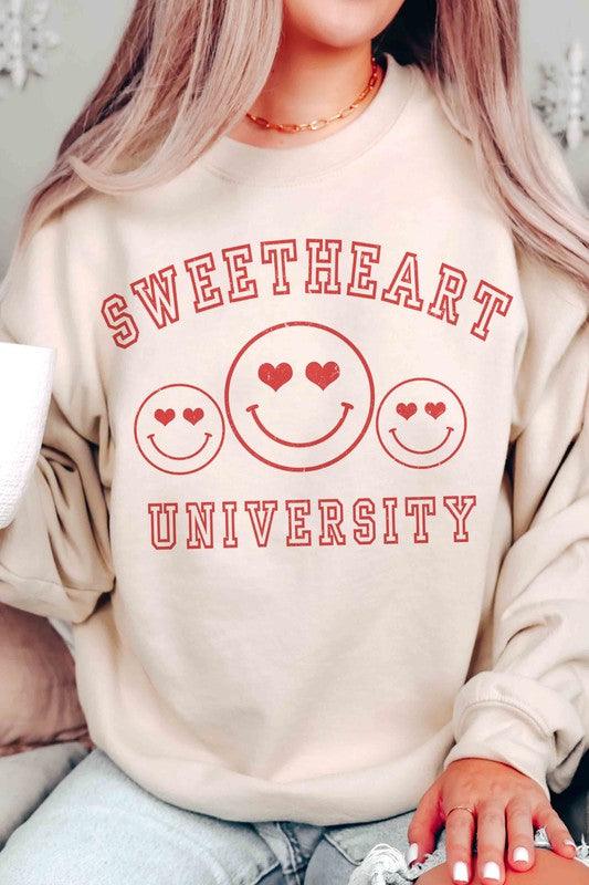 Women's Sweatshirts & Hoodies Valentine's Day Sweetheart University Graphic Sweatshirt