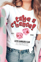 Women's Sweatshirts & Hoodies Valentine's Day Take A Chance Graphic T-Shirt