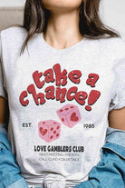 Women's Sweatshirts & Hoodies Valentine's Day Take A Chance Graphic T-Shirt