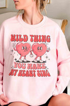 Women's Sweatshirts & Hoodies Valentine's Day Wild Thing You Make My Heart Sing Sweatshirt