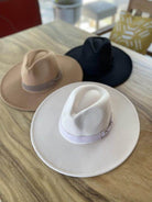 Queens INC vegan felt panama hat in beige, black, and brown styles for stylish women