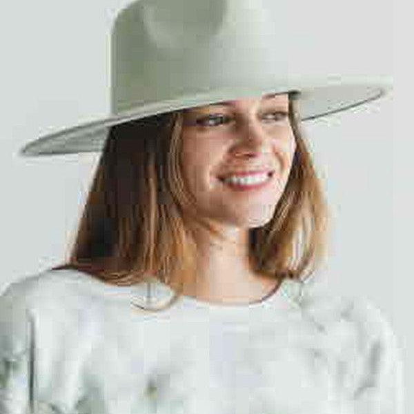 Women's Accessories - Hats Vegan Felt Wide Brim Dandy Panama Hat For Women