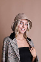 Women's Accessories - Hats Vegan Leather Bucket Hat