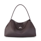 Brown vegan leather handbag, stylish accessory for everyday use