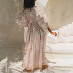 women's floral printed maxi dress, lightweight for beach vacations