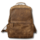 Brown leather overnight bag from VacationGrabs with spacious compartments for travel needs