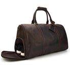 VacationGrabs Brown Duffel Bag with Separate Shoe Compartment, perfect carryon luggage bags for travel