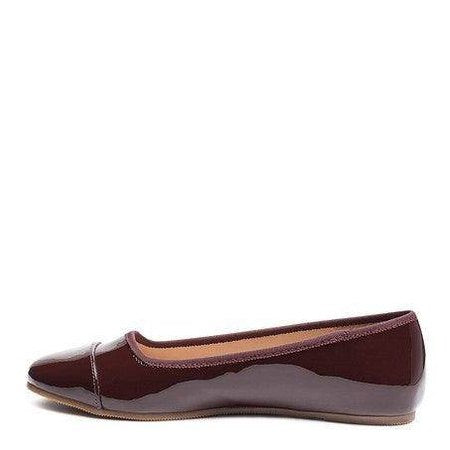 Rag Company Women's Comfortable Casual Flats in Burgundy with Sleek Design for Everyday Wear