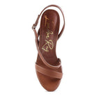 Rag Company elegant high heeled sandals in brown with a sleek design for stylish occasions